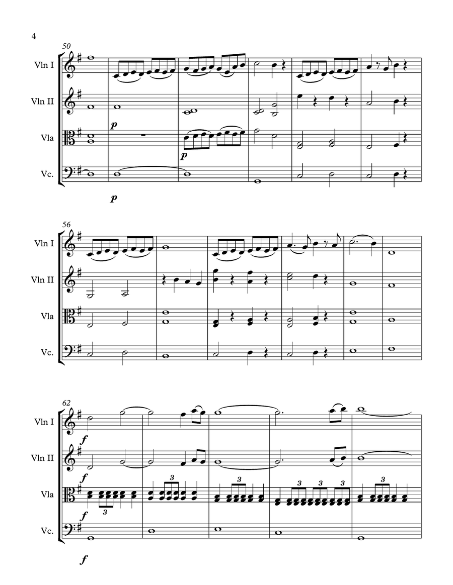 Time To Say Goodbye Time To Say Goodbye String Quartet scores gallery preview page 4