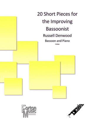 Book cover for 20 Short Pieces for the Improving Bassoonist