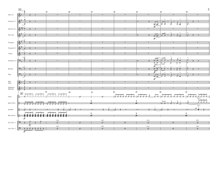 The Race - Full Score Pep Band scores gallery preview page 3