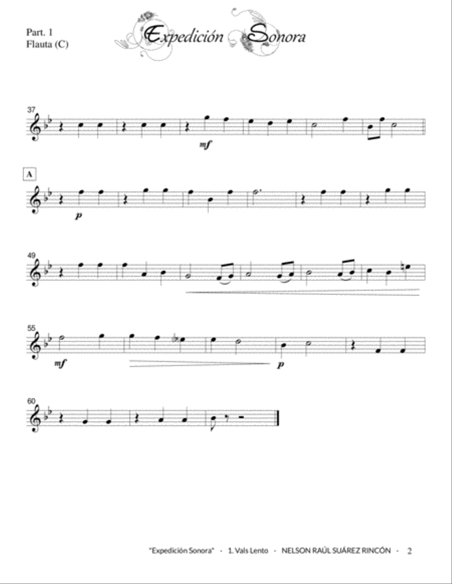 EXPEDICIÓN SONORA (parts - Flex Band) Concert Band scores gallery preview page 2