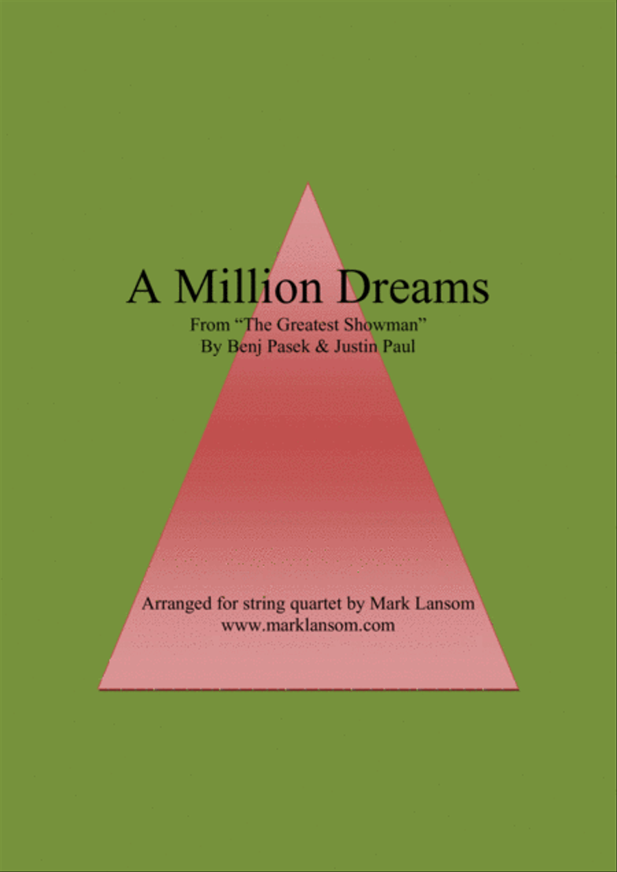 A Million Dreams String Quartet scores gallery preview page 1