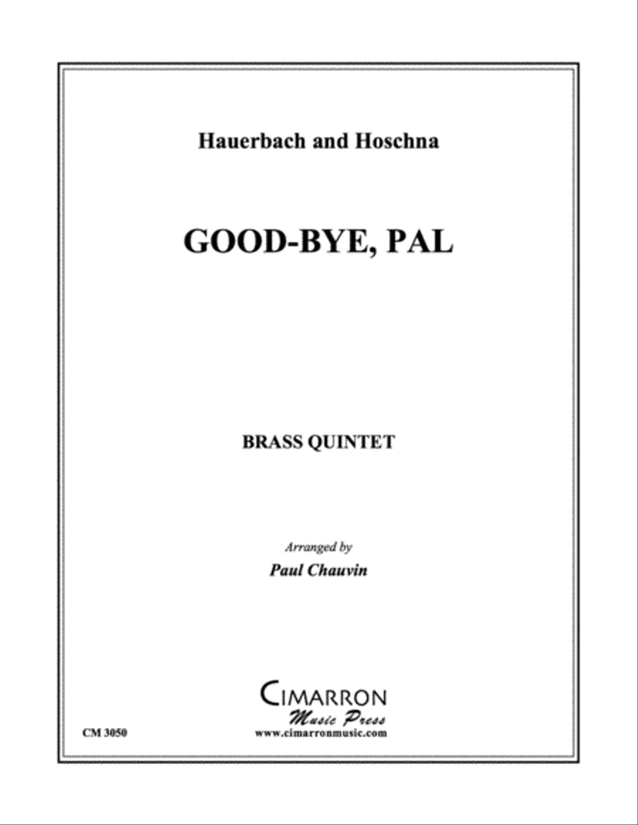 Good-bye, Pal Good-bye, Pal Brass Quintet scores gallery preview page 1