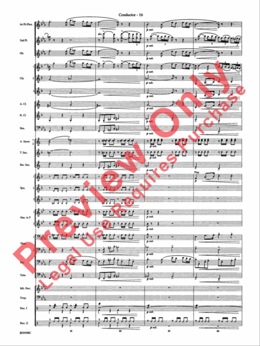 Procession of the Sardar (from Caucasian Sketches) Concert Band scores gallery preview page 19