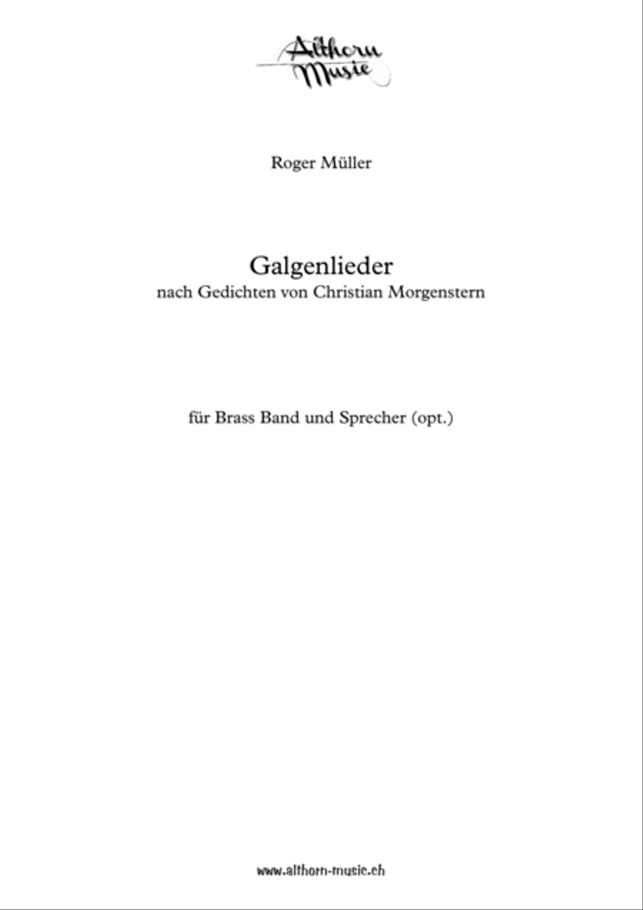 Galgenlieder / Gallow Songs