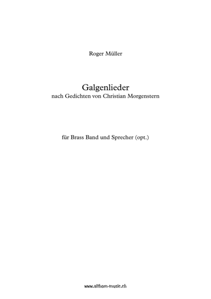 Galgenlieder / Gallow Songs