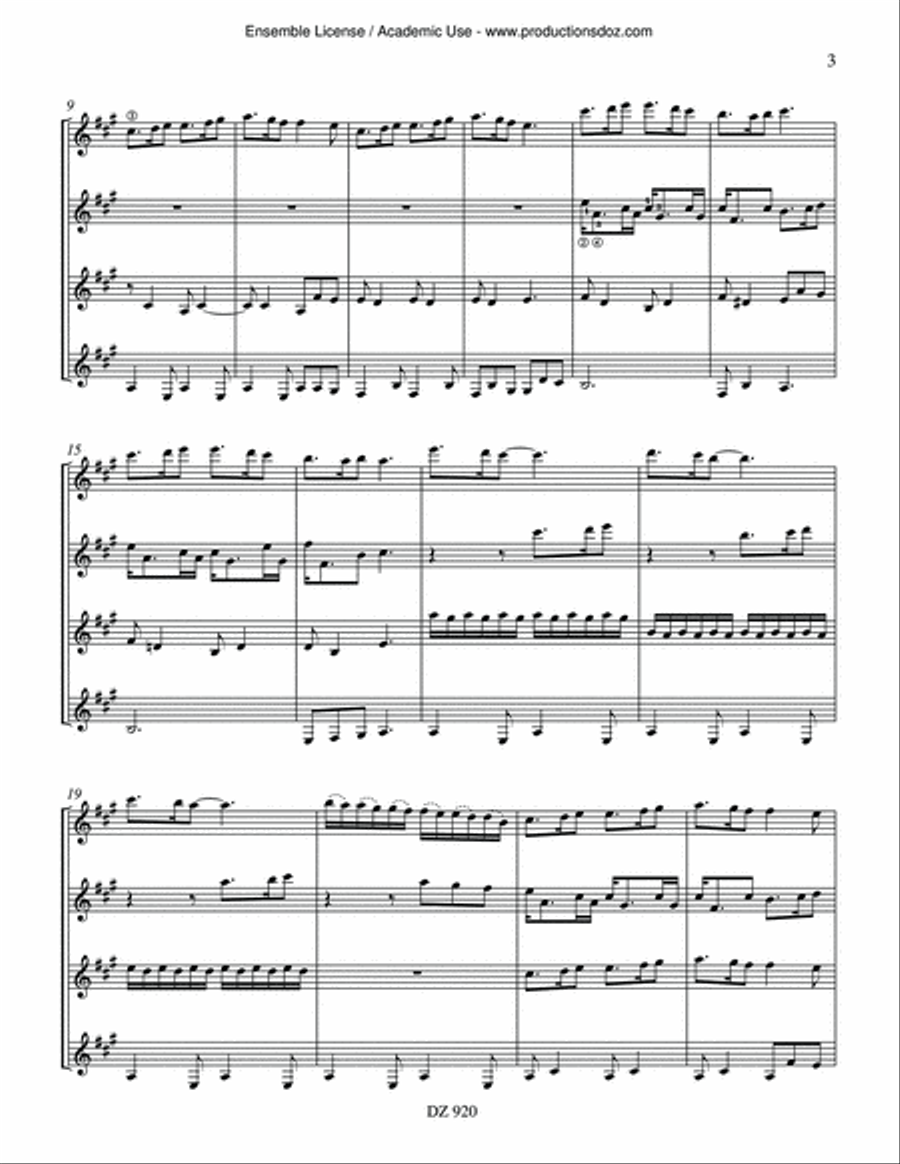 El Noy de la Mare El Noy de la Mare Guitar Ensemble scores gallery preview page 3