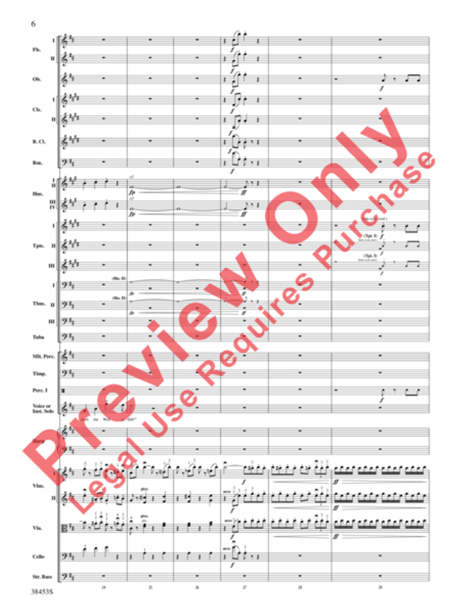 Ging heut Morgen übers Feld Full Orchestra scores gallery preview page 7