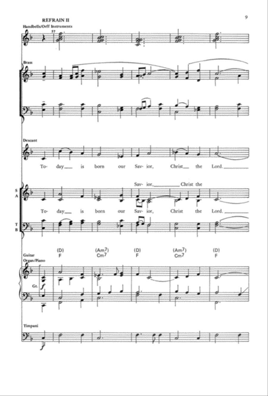Today Is Born Our Savior Today Is Born Our Savior 4-Part scores gallery preview page 10
