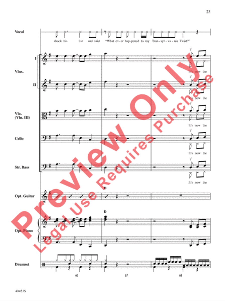 Monster Mash String Orchestra scores gallery preview page 24