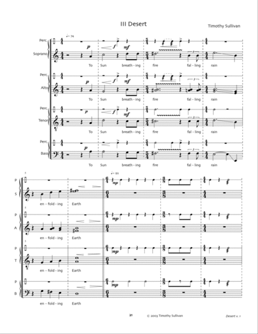 Desert Desert 4-Part scores gallery preview page 4