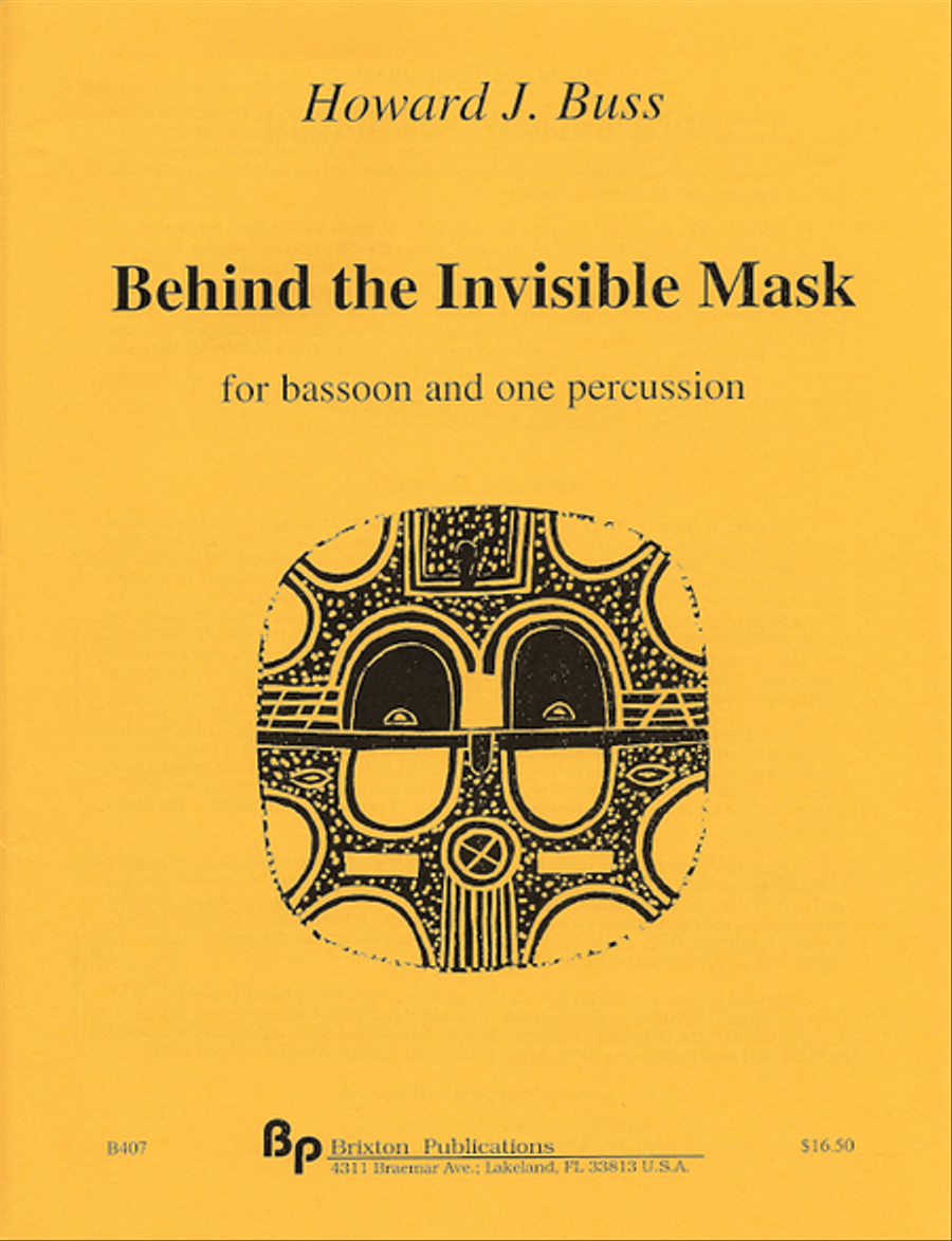 Behind the Invisible Mask Bassoon scores gallery preview page 1