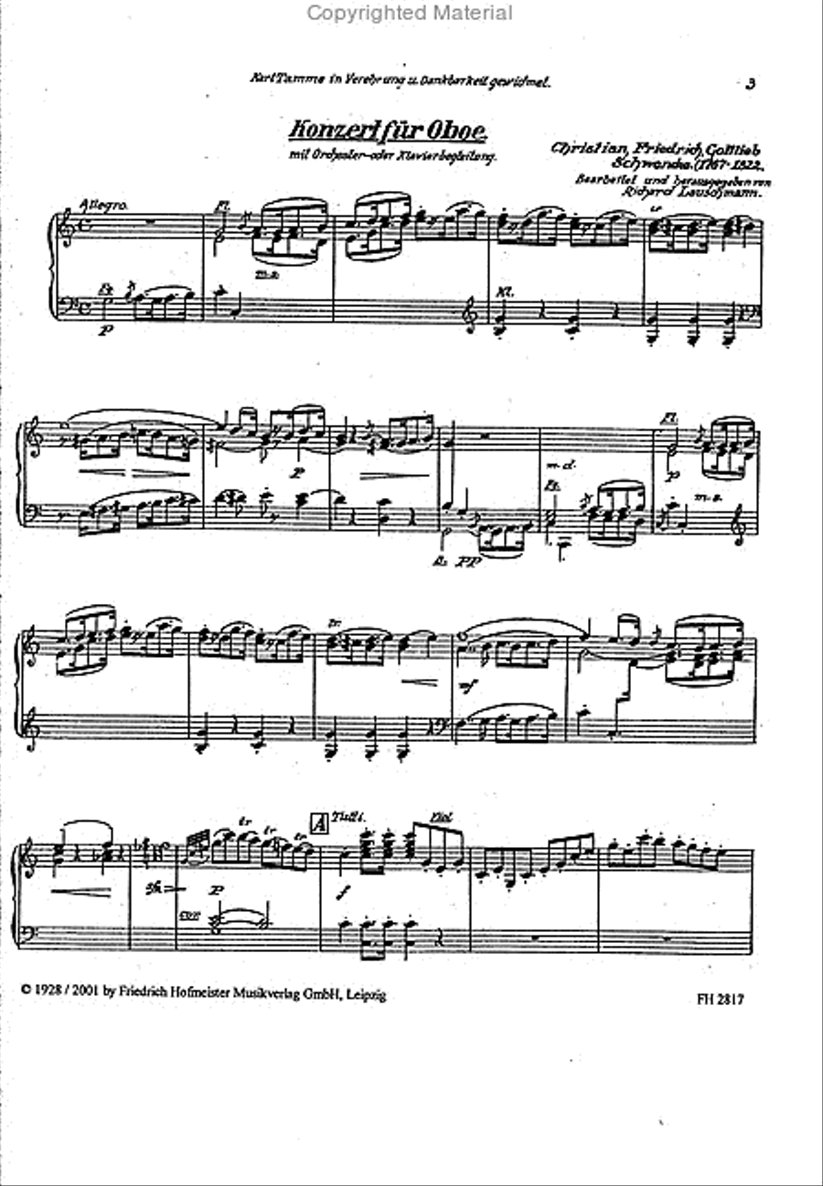 Konzert für Oboe und Orchester / KlA Orchestra scores gallery preview page 2