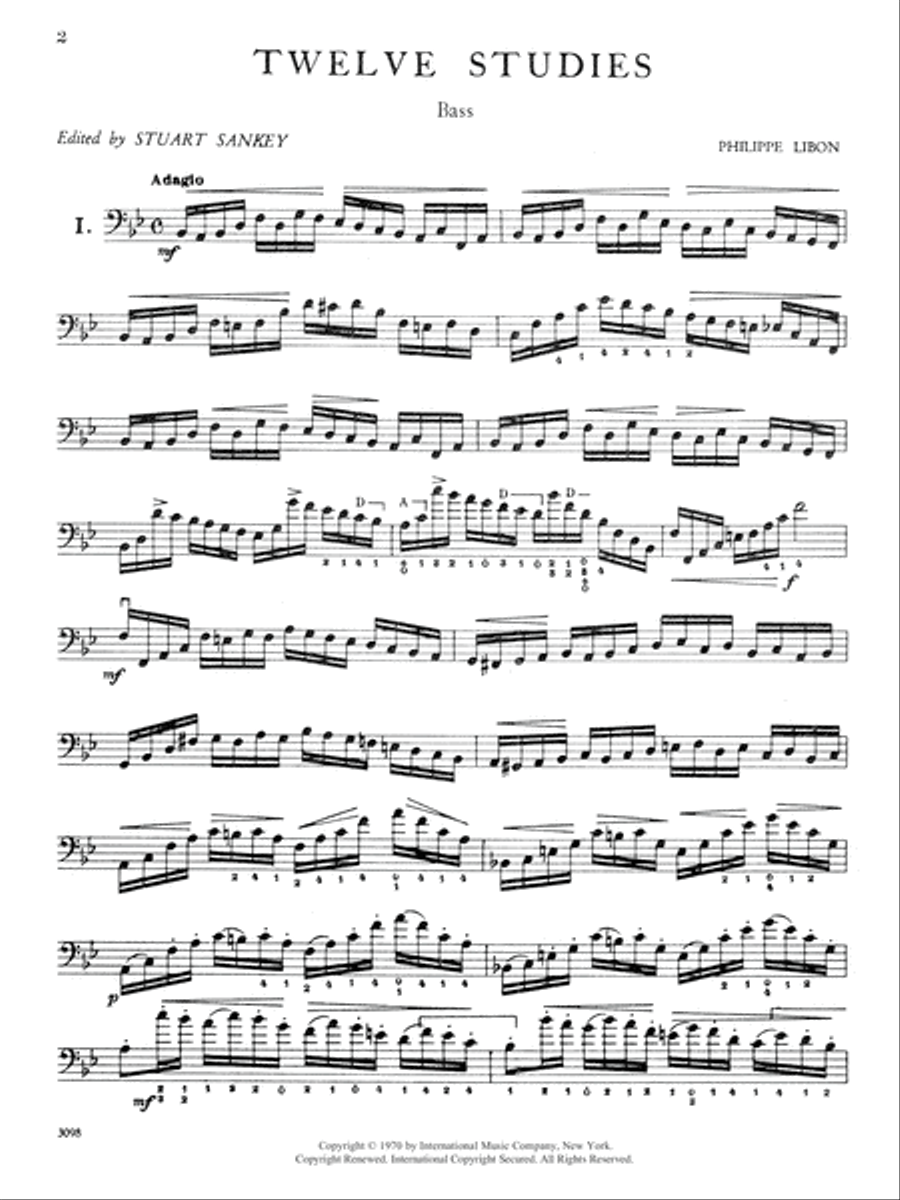 12 Studies Double Bass scores gallery preview page 2