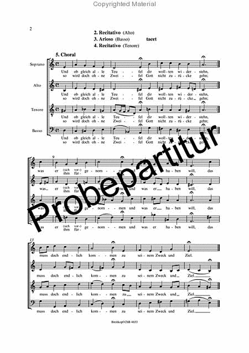 Cantata BWV 153 Schau, lieber Gott, wie meine Feind
