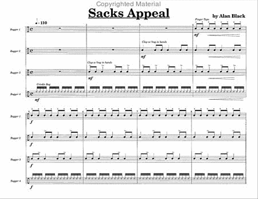 Sacks Appeal Percussion Ensemble scores gallery preview page 2