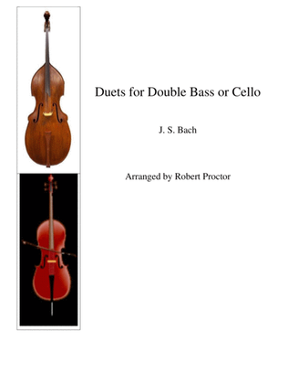 Two Duets for Double Bass (or Cello)