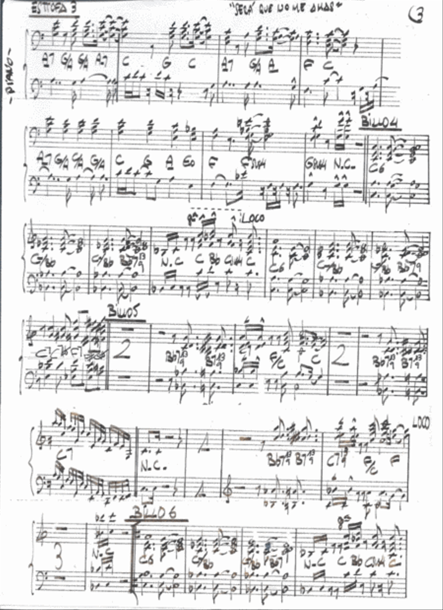 Sera Que No Me Amas Baritone Saxophone scores gallery preview page 3