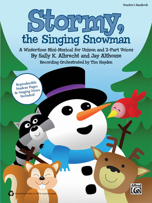 Book cover for Stormy, the Singing Snowman