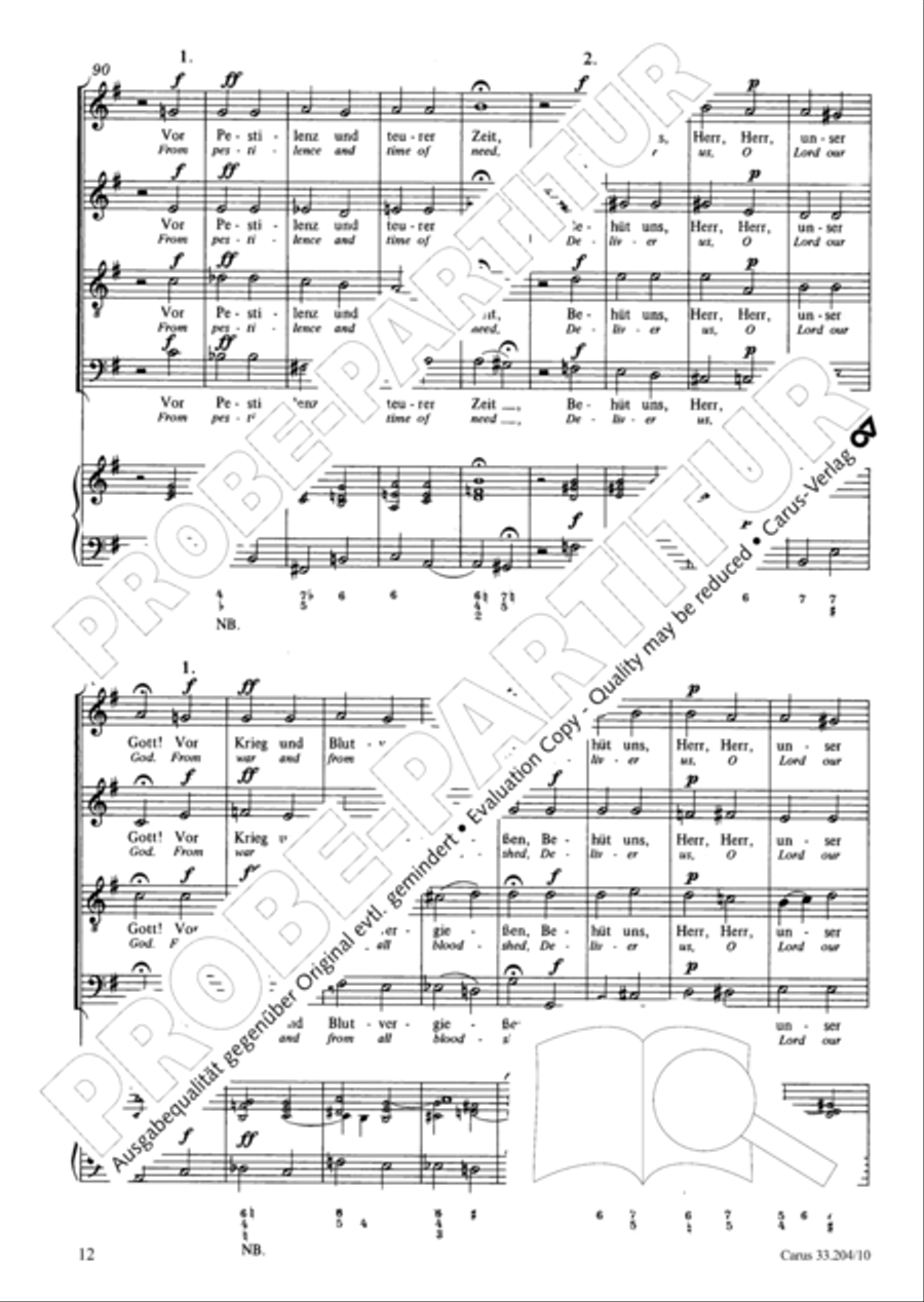 Lord of all, be merciful (Die alte Litanei 1) 4-Part scores gallery preview page 13