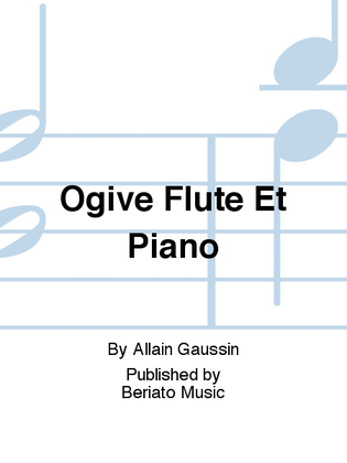 Book cover for Ogive Flute Et Piano