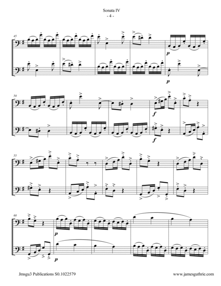Handel: Sonata No. 4 for Euphonium Duo image number null