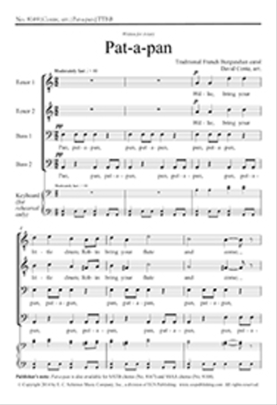 Pat-a-pan TTBB scores gallery preview page 1