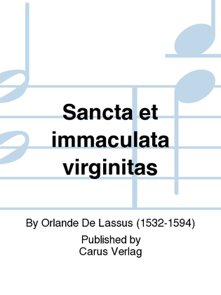 Book cover for Sancta et immaculata virginitas