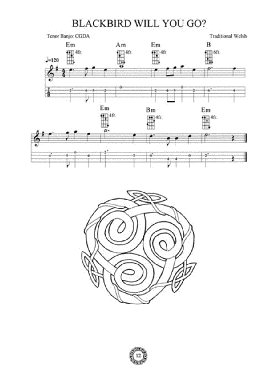 Celtic Songs for the Tenor Banjo Acoustic Guitar scores gallery preview page 4