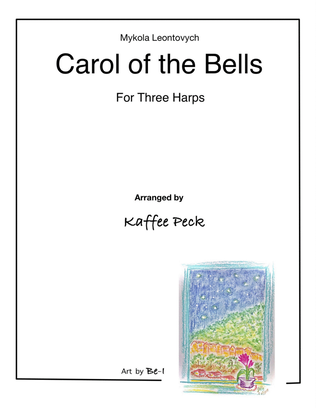 Book cover for Carol of the Bells (for three harps)