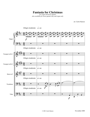 Fantasia for Christmas (brass & organ)