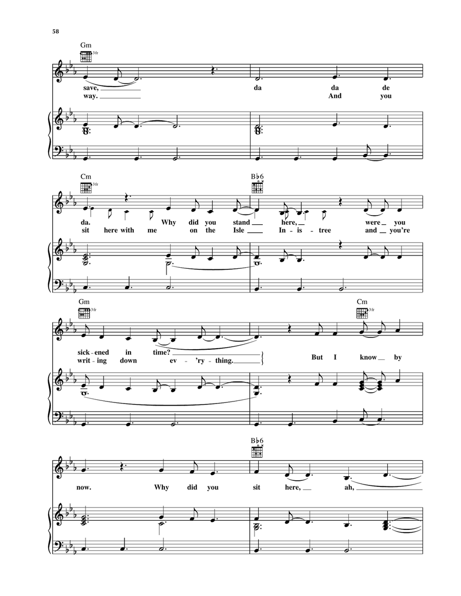 Yeat's Grave Yeat's Grave Piano, Vocal, Guitar scores gallery preview page 3