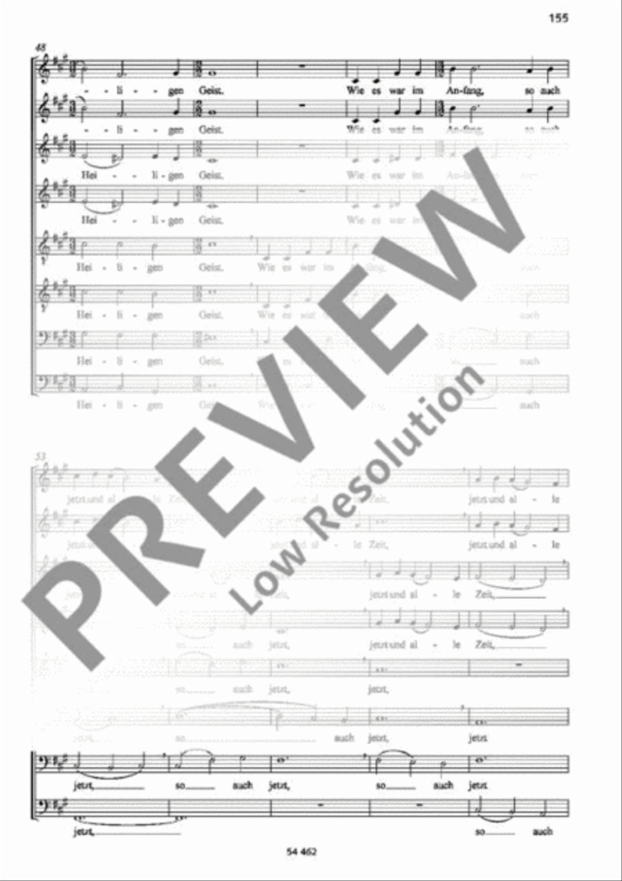 Lobgesang des Simeon Lobgesang des Simeon SSAATTBB scores gallery preview page 6