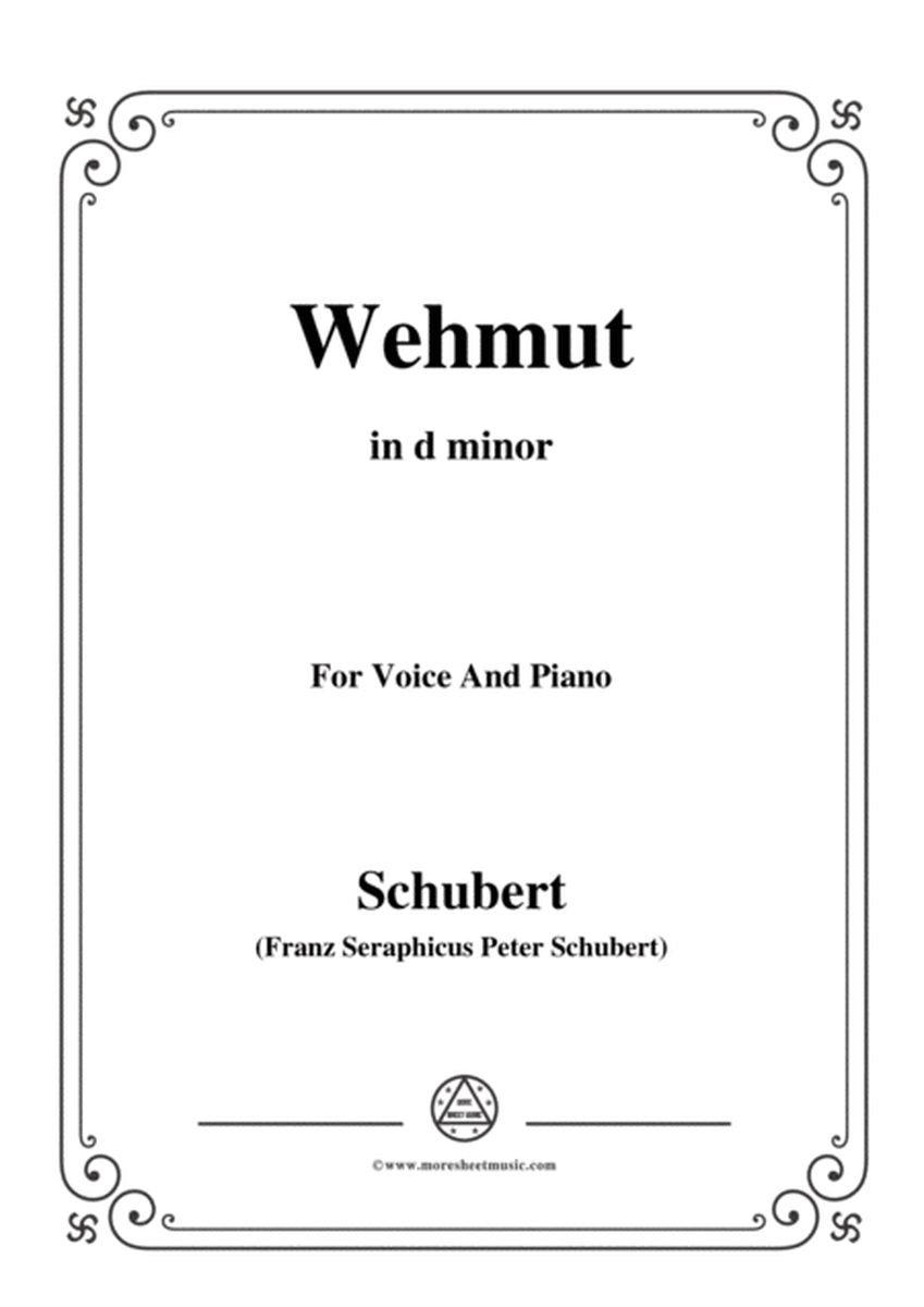 Schubert-Wehmut,Op.22 No.2,in d minor,for Voice&Piano image number null