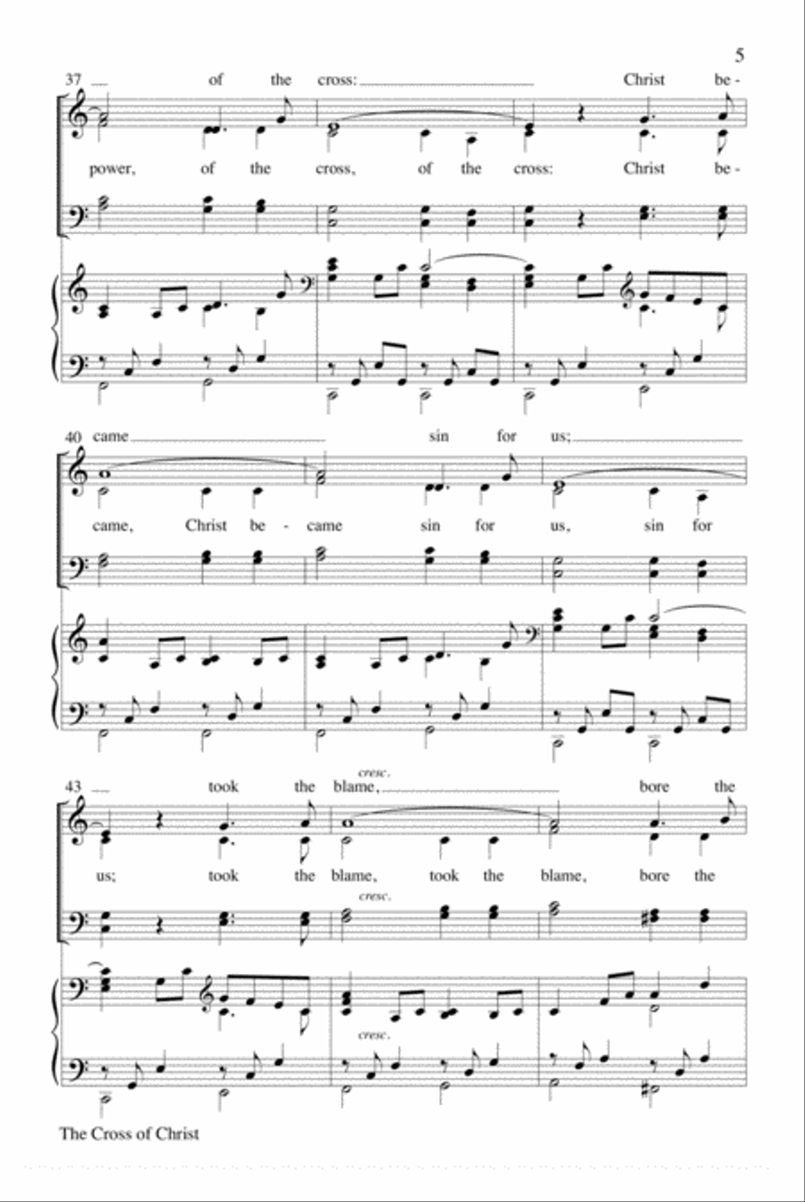 The Cross of Christ: A Holy Week Experience 4-Part scores gallery preview page 5