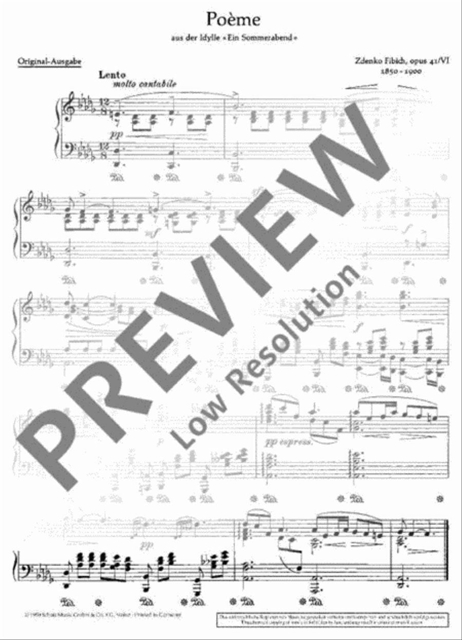 Poème Piano Solo scores gallery preview page 3