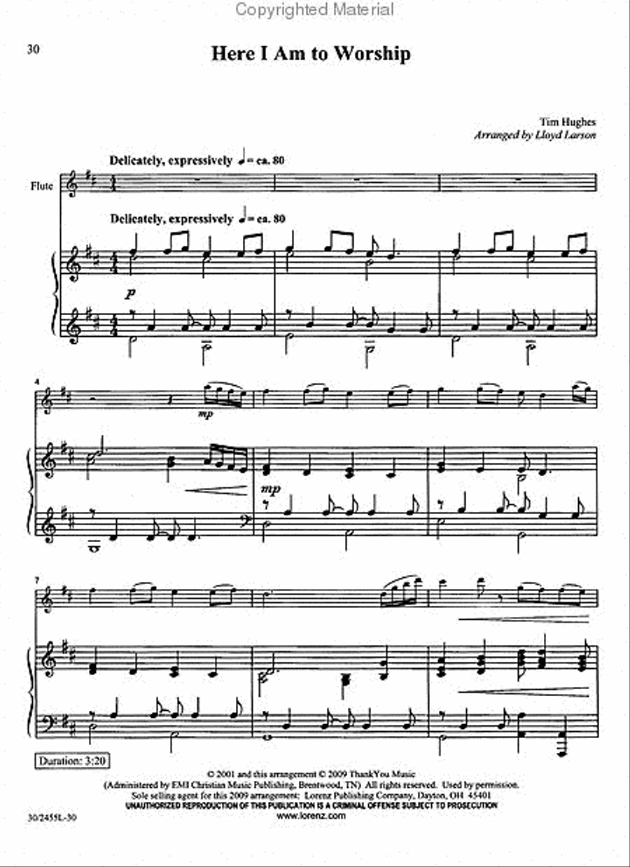 Great Is Our God! Great Is Our God! Flute Solo scores gallery preview page 4