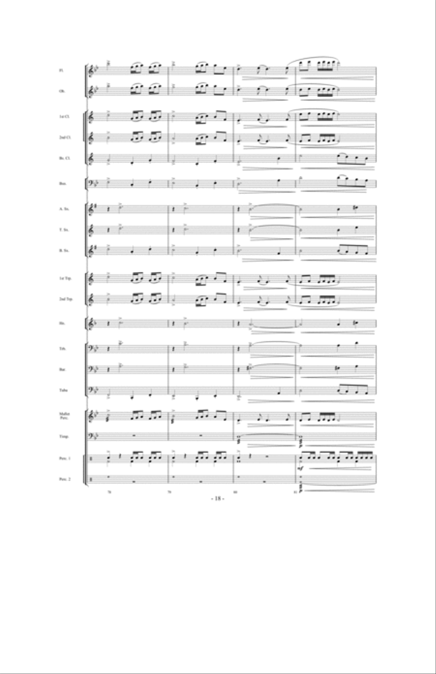 Danza Del Fuego Danza Del Fuego Concert Band scores gallery preview page 17