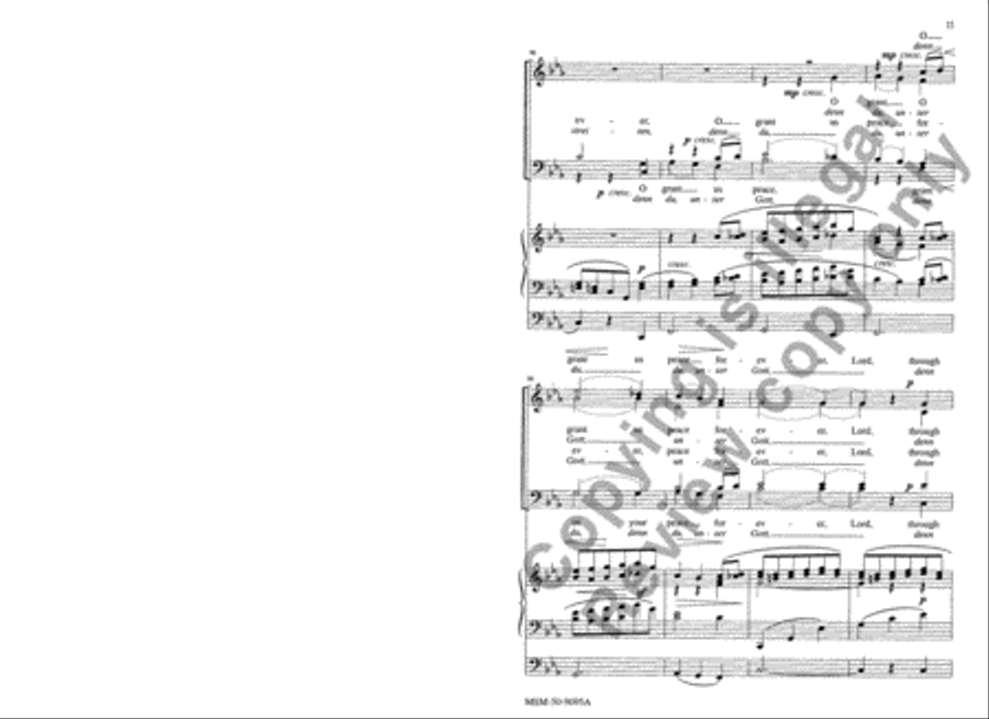 Grant Us Your Peace 4-Part scores gallery preview page 11