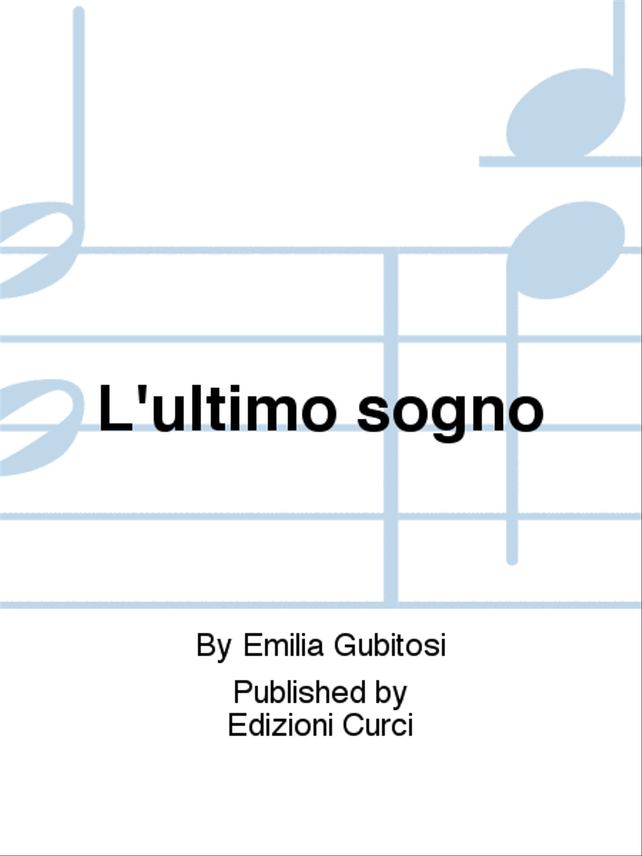 L'ultimo sogno L'ultimo sogno Voice Solo scores gallery preview page 1