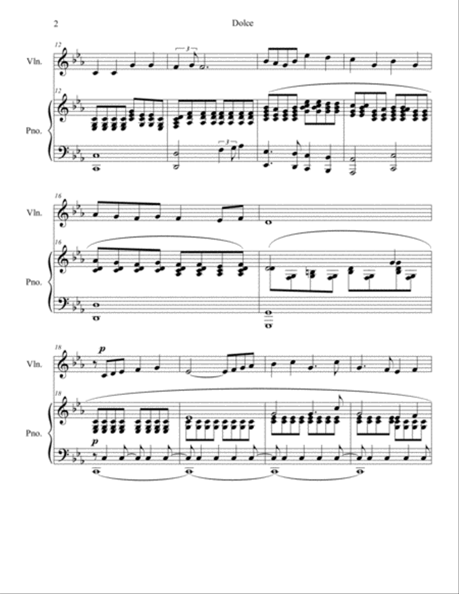 Dolce Violin Solo scores gallery preview page 2