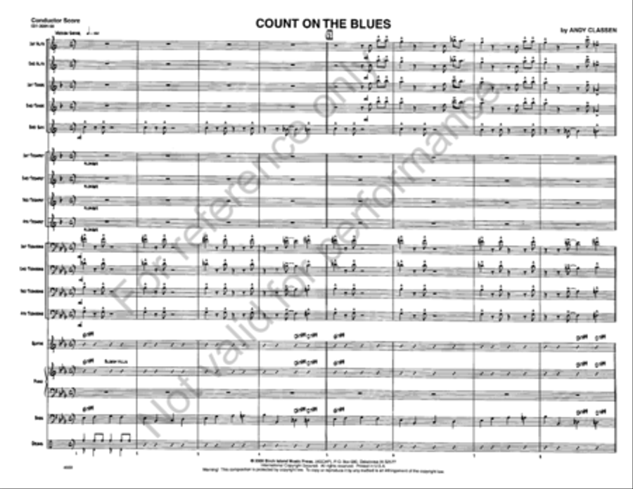 Count on the Blues Jazz Ensemble scores gallery preview page 2