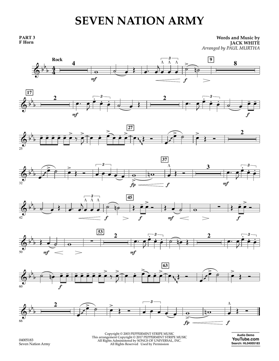 Seven Nation Army - Pt.3 - F Horn