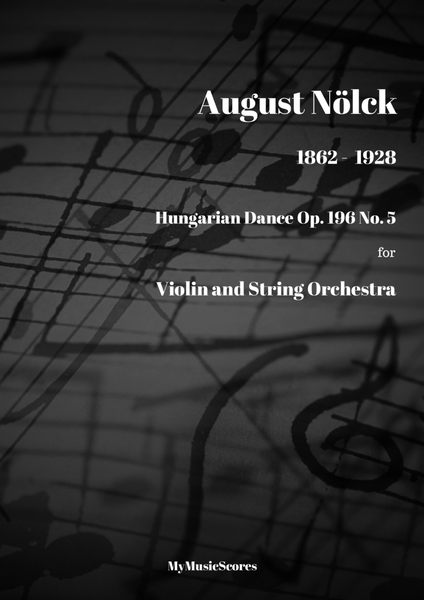 Nolck Hungarian Dance Op.196 No. 5 for Violin and String Orchestra image number null