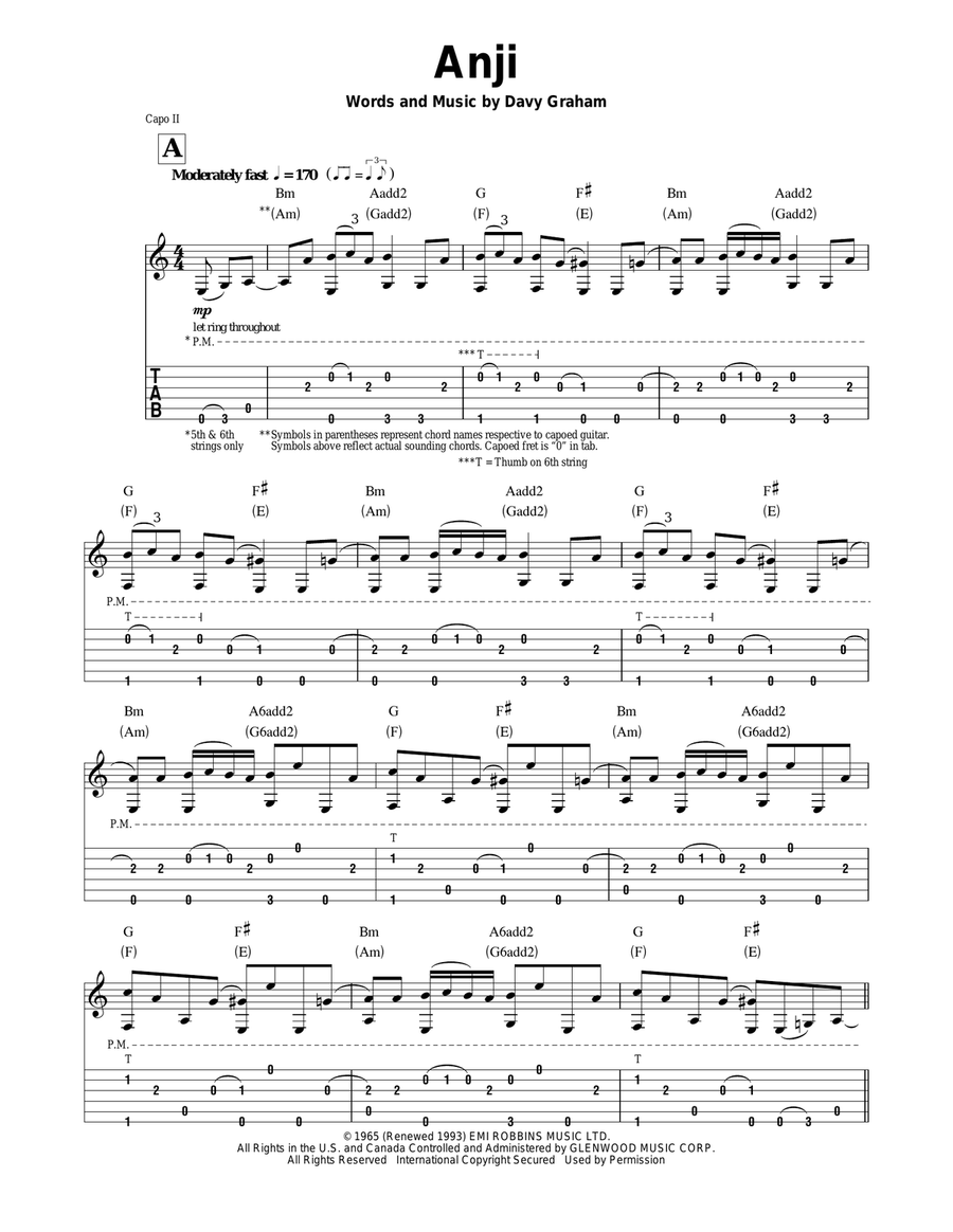 Anji Acoustic Guitar scores gallery preview page 1