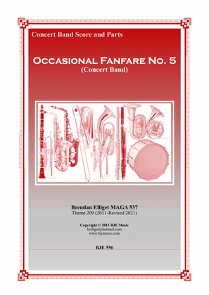 Book cover for Occasional Fanfare No. 5 - Concert Band Score and Parts PDF