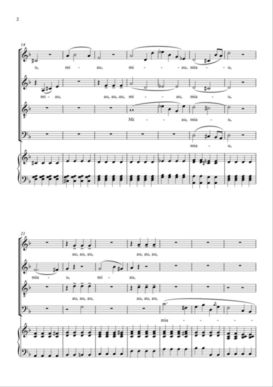 The Cats' Duet The Cats' Duet Small Ensemble scores gallery preview page 2