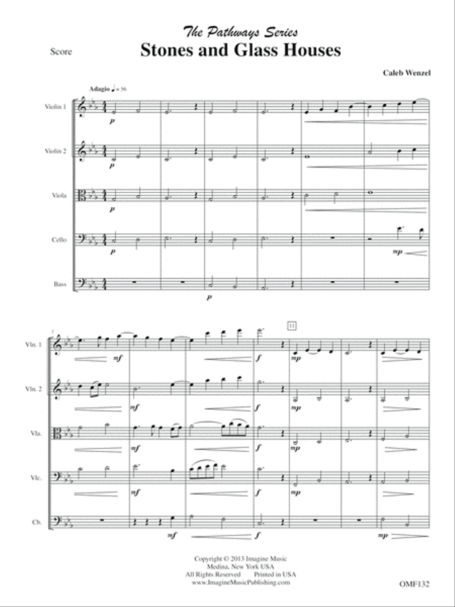 Stones and Glass Houses String Orchestra scores gallery preview page 3