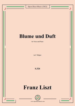 Liszt-Blume und Duft,S.324,in C Major