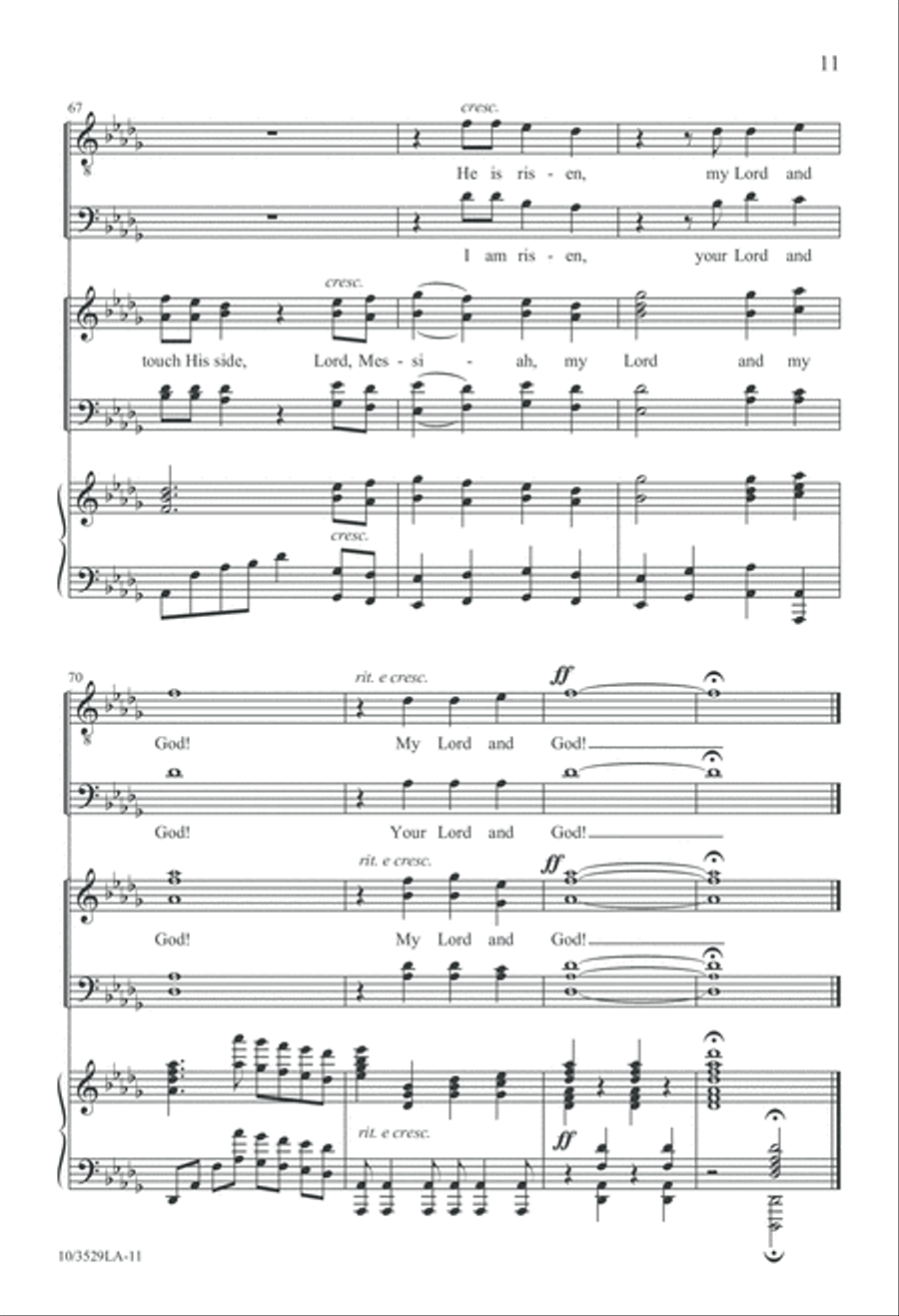 We Have Seen the Lord 4-Part scores gallery preview page 11
