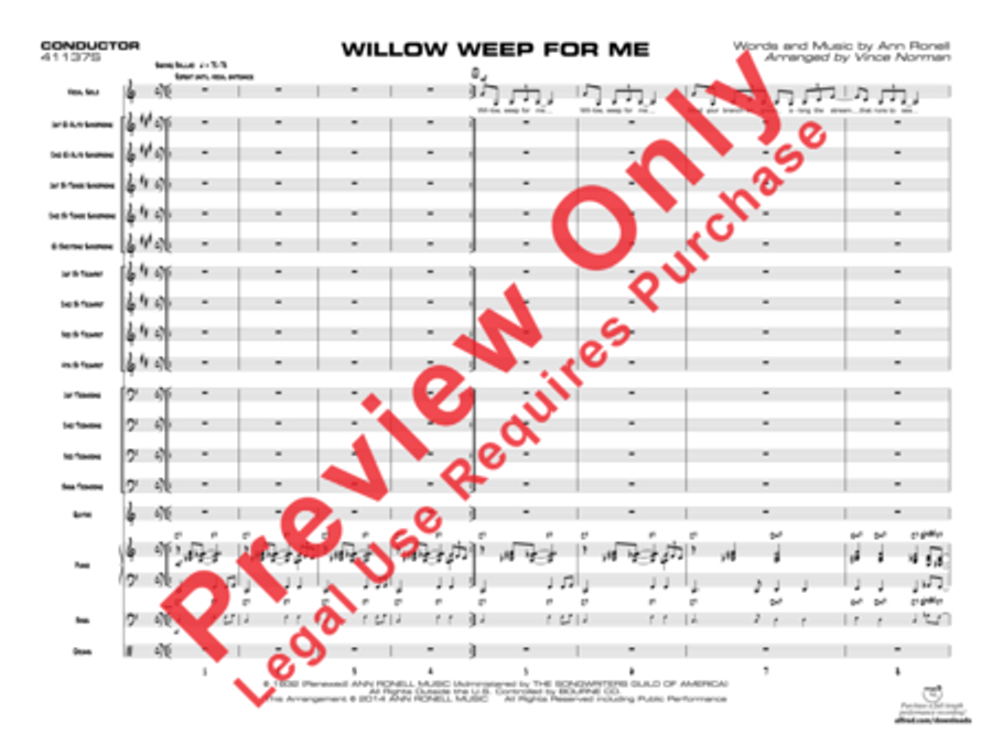Willow Weep for Me Willow Weep for Me Jazz Ensemble scores gallery preview page 4